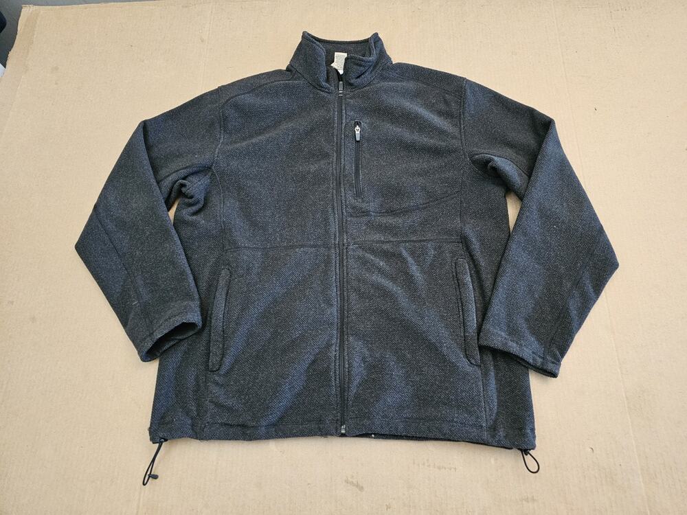 Duluth Trading Co. Fleece Jacket men's size Large gray full zip warm winter